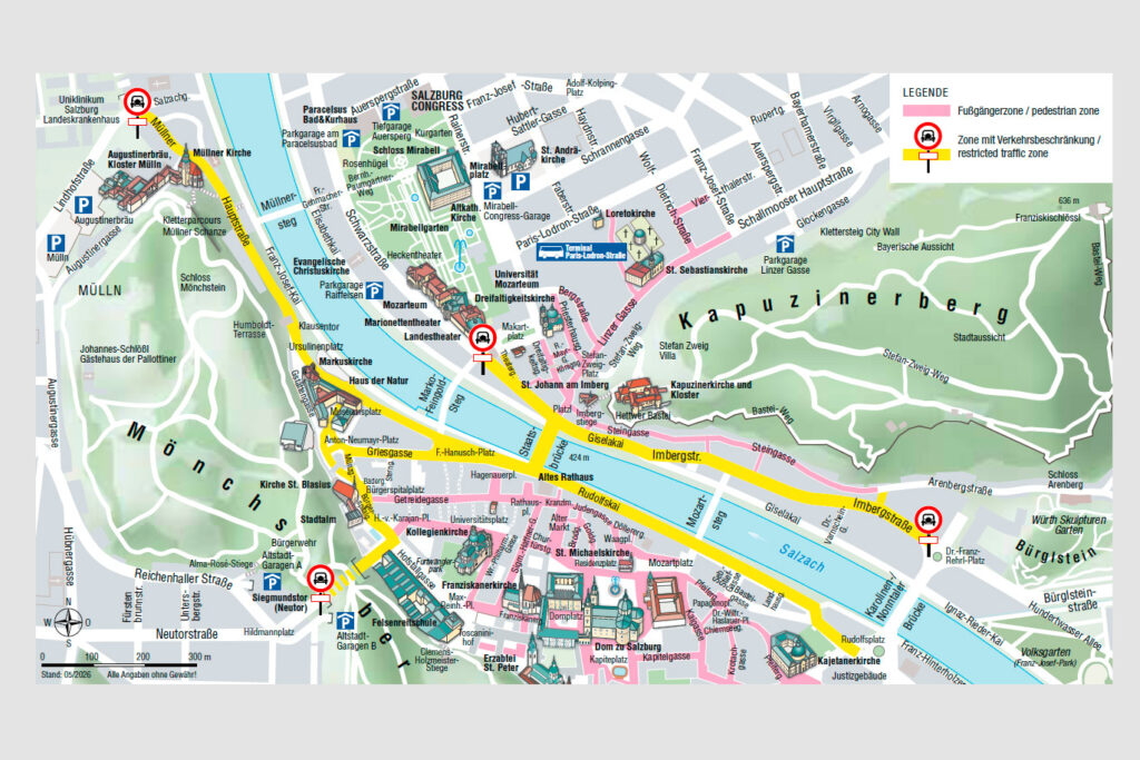 Plan Sommerregelung Stadt Salzburg © Stadt Salzburg